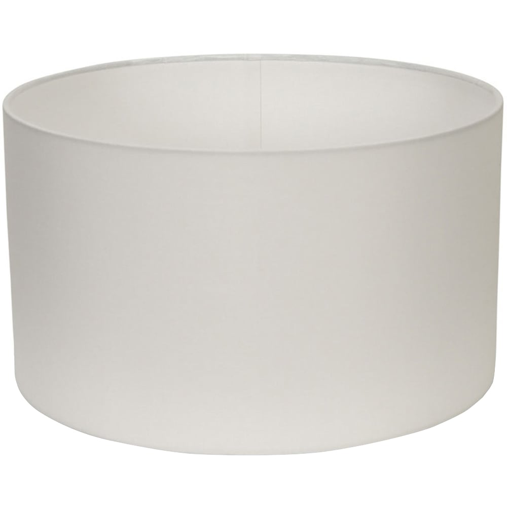 ValueLights Reni White Ceiling Drum Lamp Shade Medium Image 1