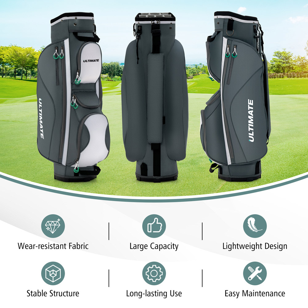 Costway Lightweight Golf Bag with 14 Dividers and 7 Pockets Image 2