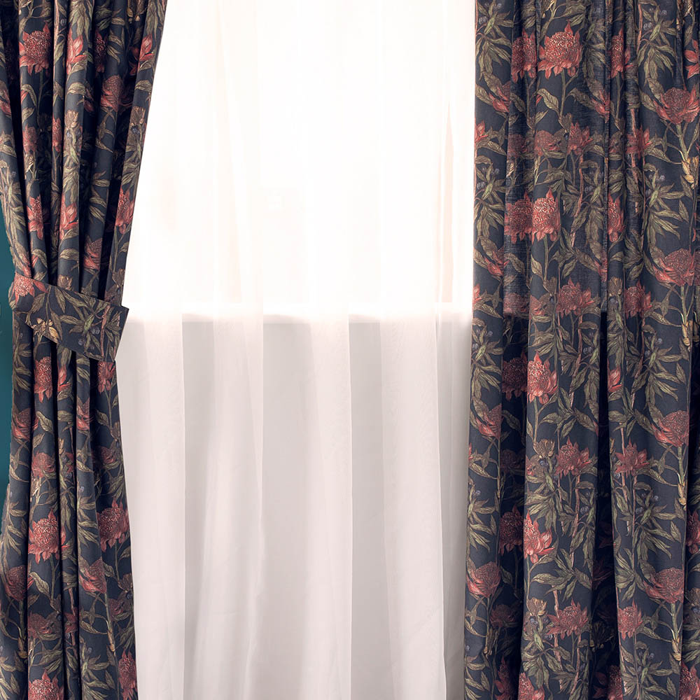 Serene Country Dream Wild Garden Curtains with Tie Backs 168 x 137cm